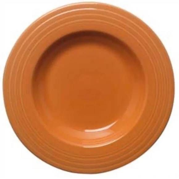 FIESTA 12” RIMMED PASTA BOWL IN TANGERINE ( RETIRED ) - Picture 4 of 5
